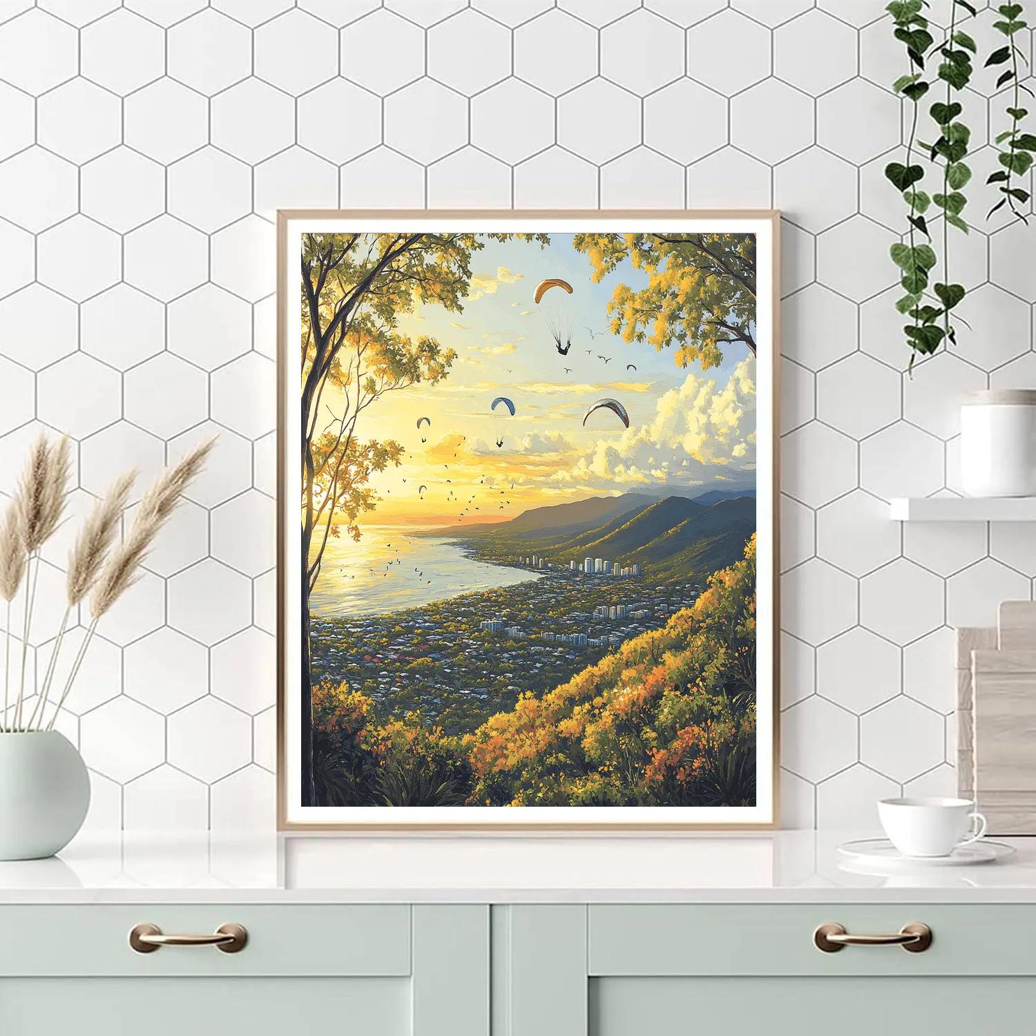 Castle Hill View Cairns Australia Painting by numbers kit