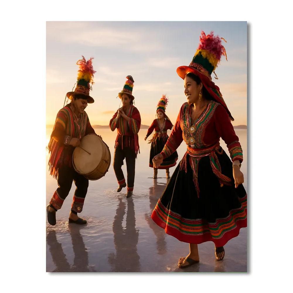 Festival Of The Sun Uyuni Salt Flats DIY paint by numbers