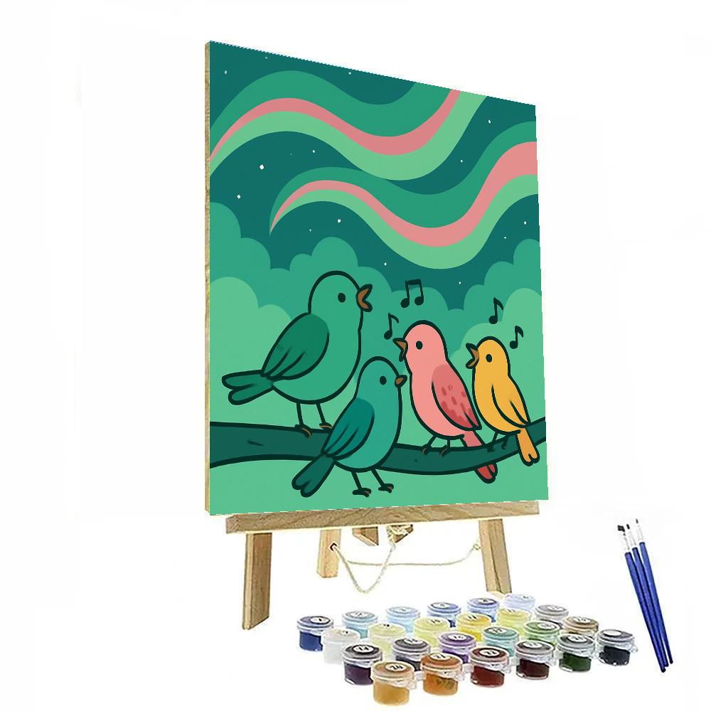 Aurora Songbirds paint by numbers