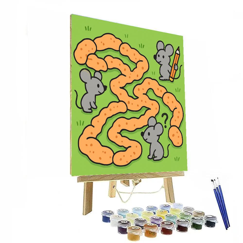 Meteor Maze Mice paint by number