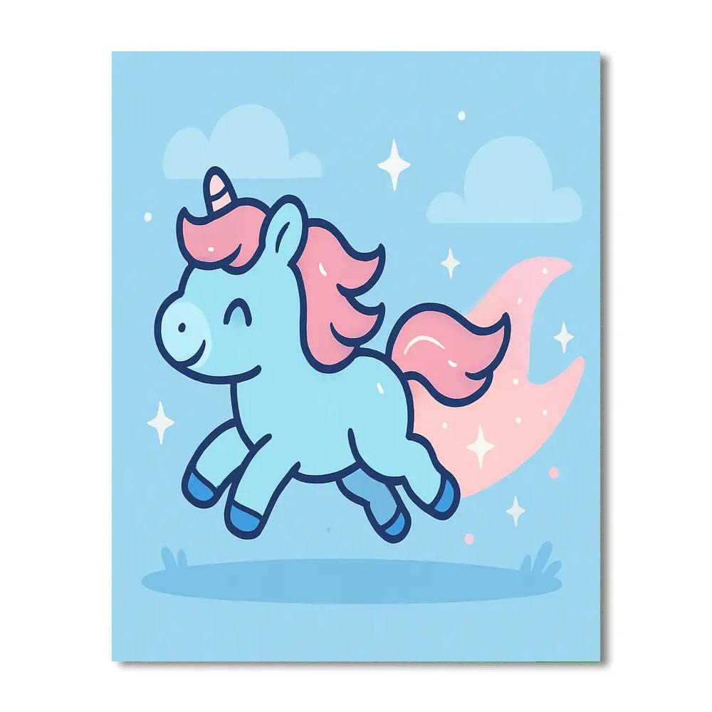 Comet Trail Pony paint by numbers