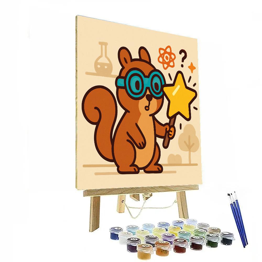Stellar Science Squirrel paint by numbers