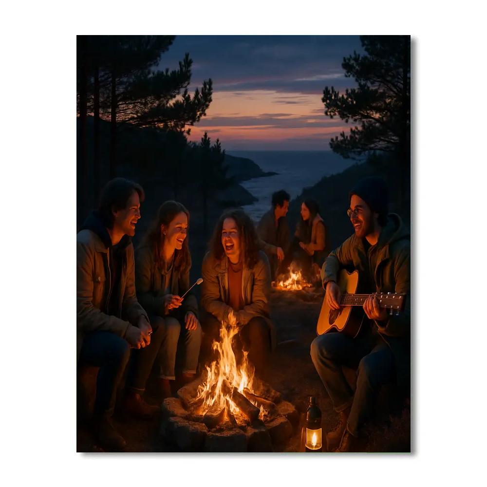 Walpurgis Night Bonfires Sweden Numbered painting kits