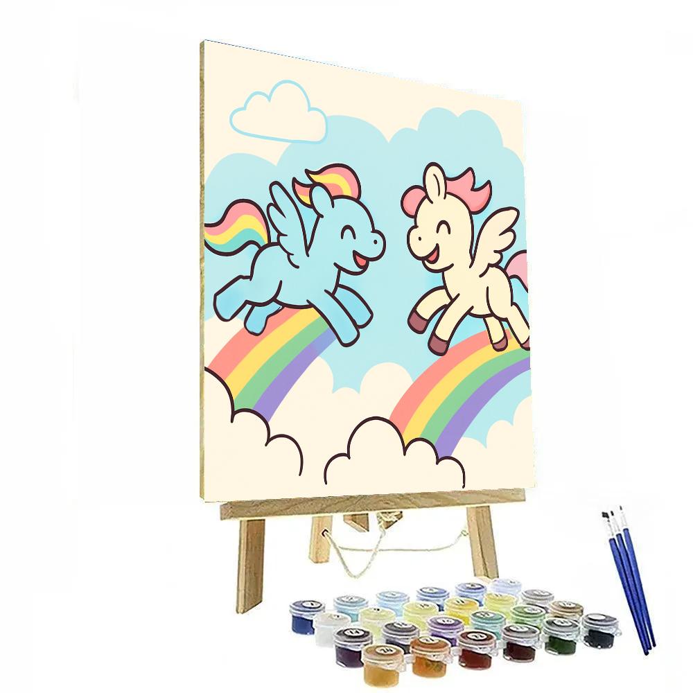 Pegasus Cloud Race painting number kit