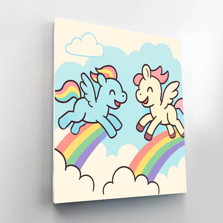 Pegasus Cloud Race painting number kit