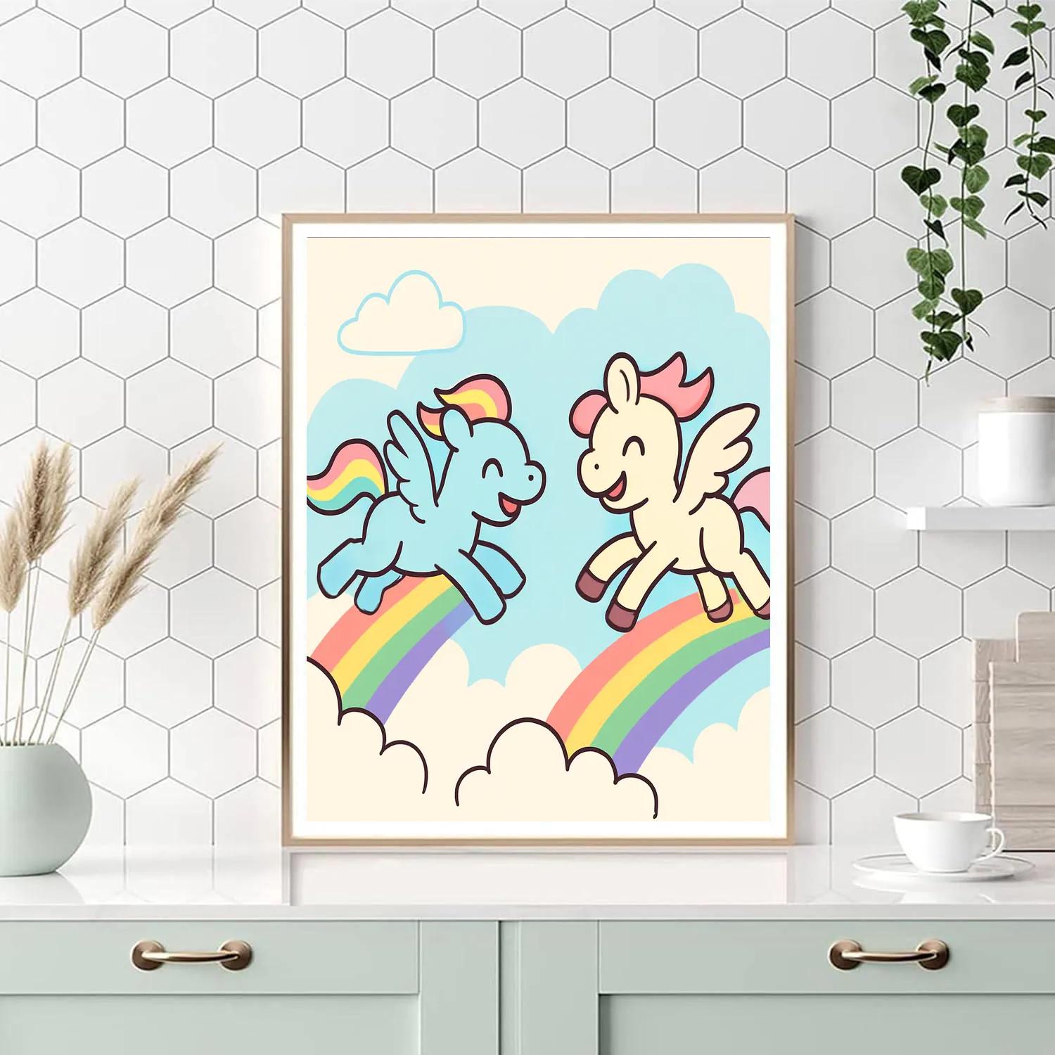 Pegasus Cloud Race painting number kit