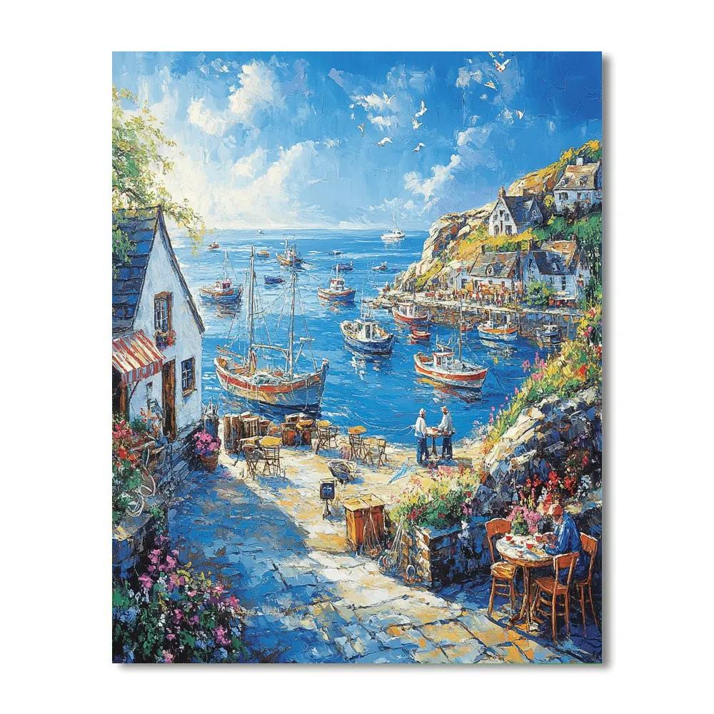 Seongsan Ilchulbong Harbor View Busan South Korea Paint by numbers kits