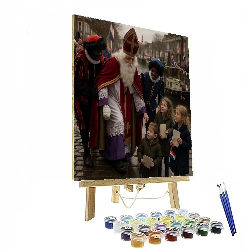 Sinterklaas Arrival Amsterdam Paint by numbers art