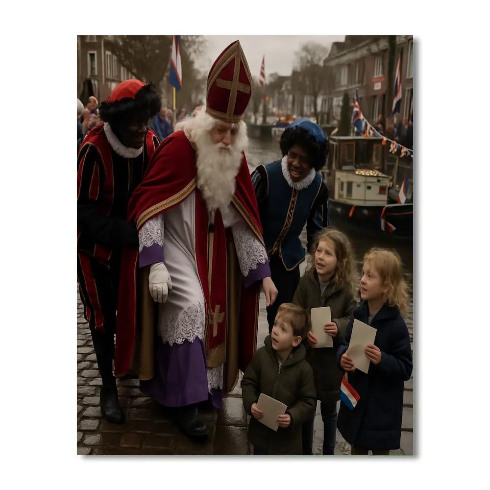 Sinterklaas Arrival Amsterdam Paint by numbers art