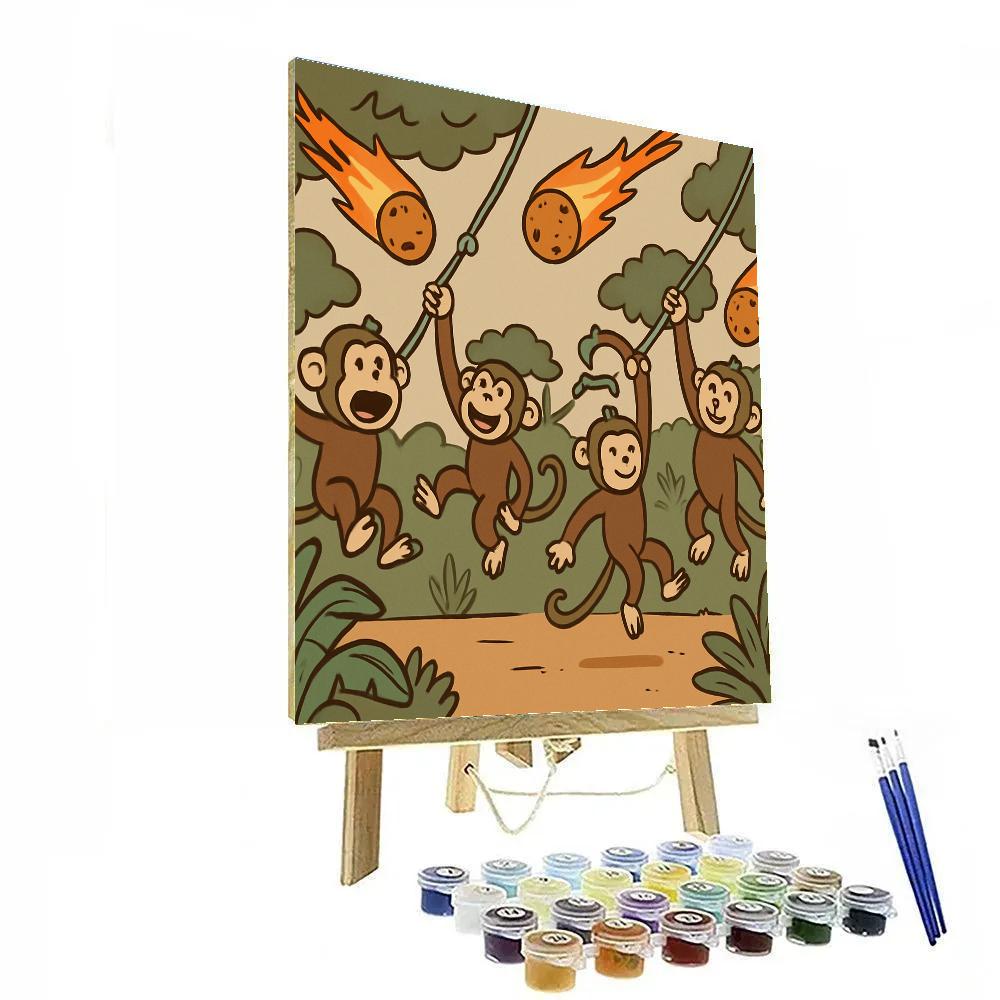 Meteor Swinging Monkeys paint by color