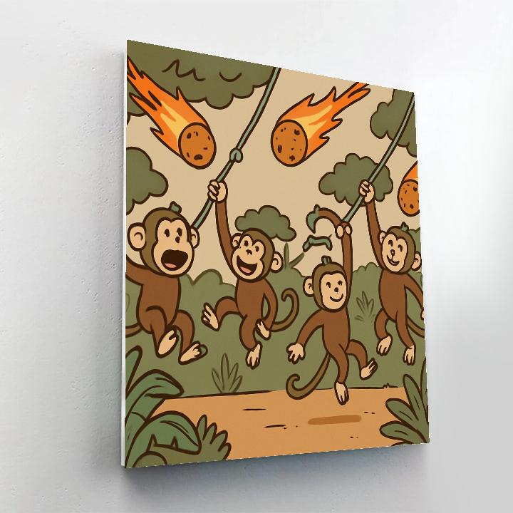 Meteor Swinging Monkeys paint by color