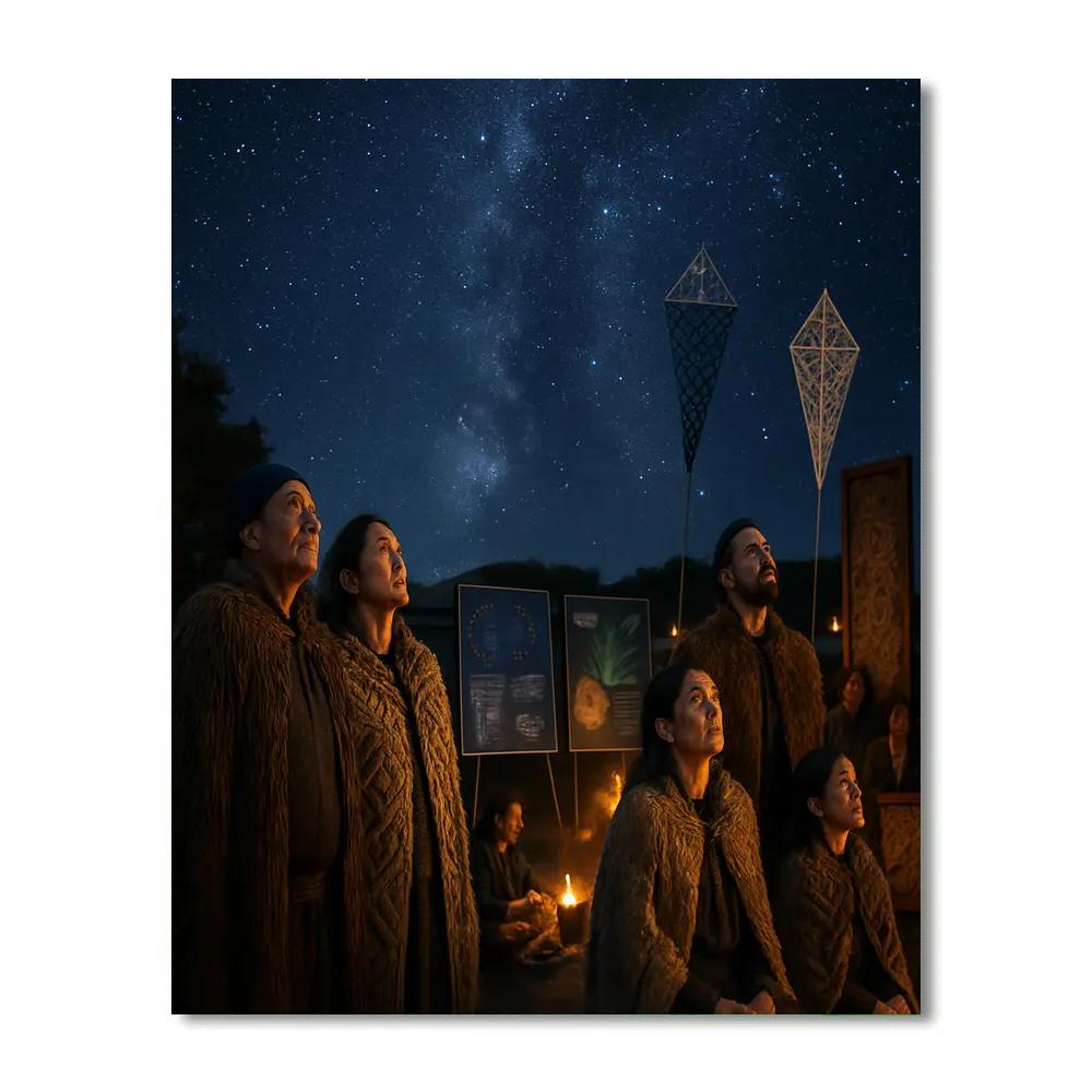 Matariki Star Festival Auckland paint by number
