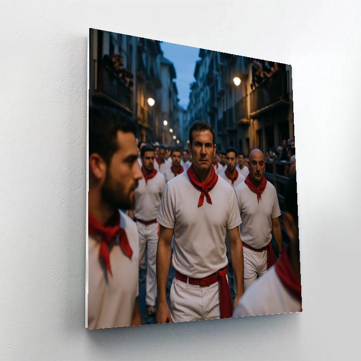 Feast Of San Fermin Running Of The Bulls Paint by numbers art