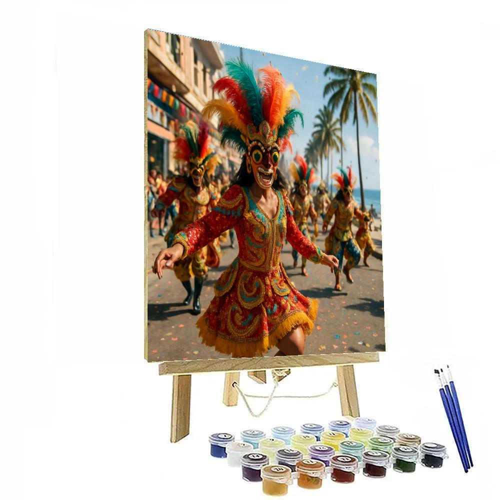 Carnival Barranquilla Street Dance paint by numbers