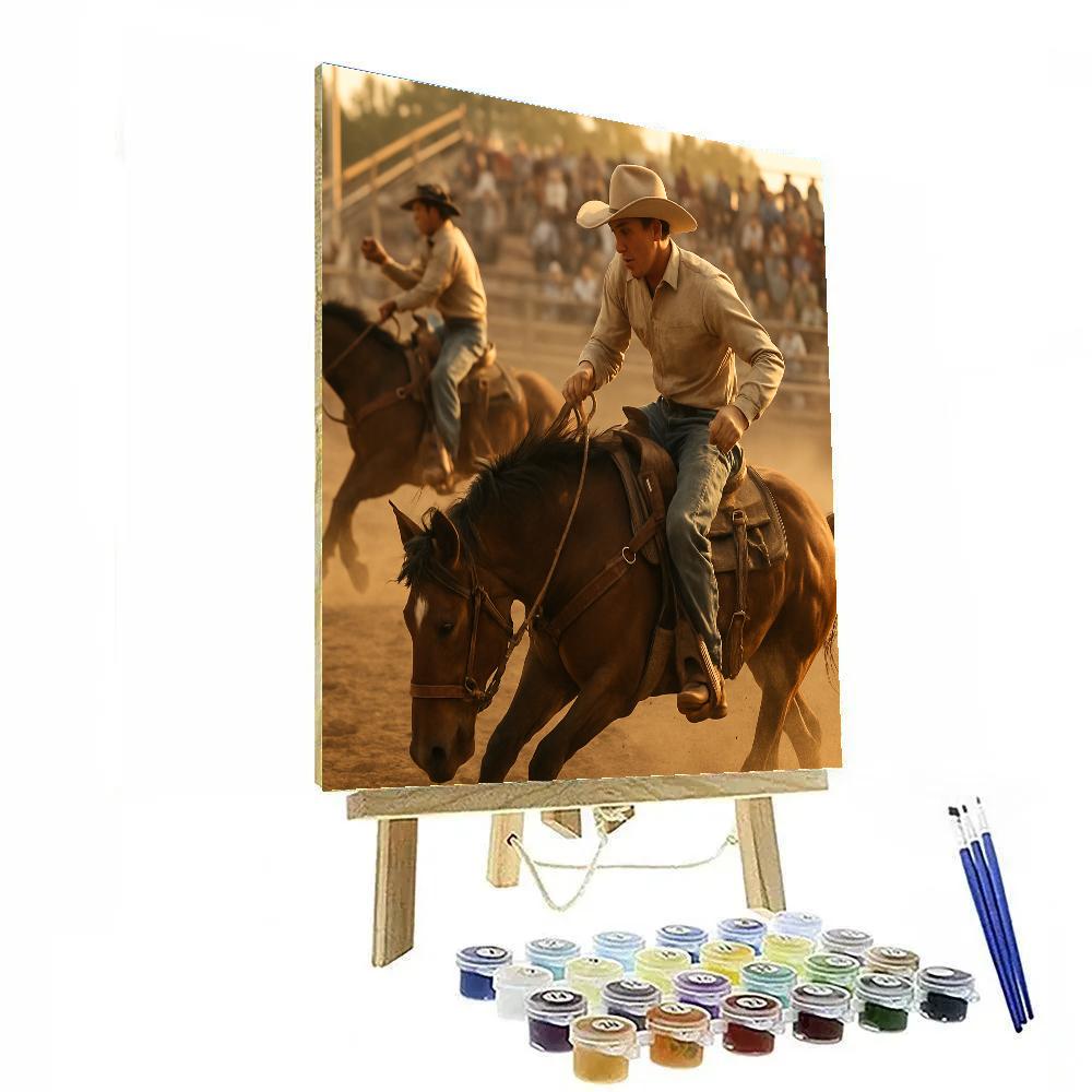Rodeo Day Prairie Stampede painting number kit