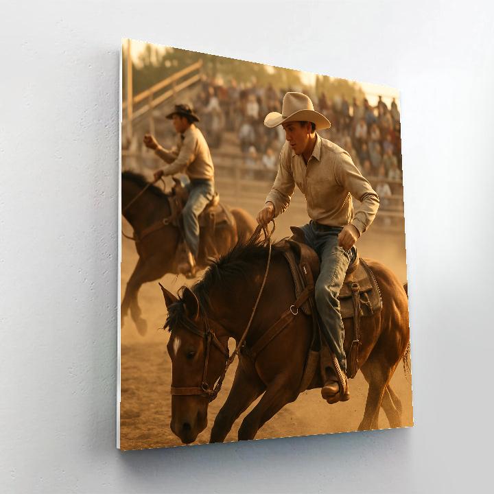 Rodeo Day Prairie Stampede painting number kit