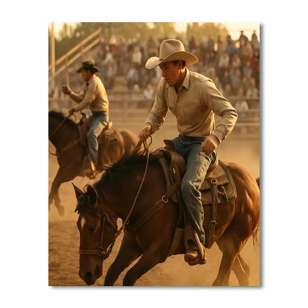 Rodeo Day Prairie Stampede painting number kit
