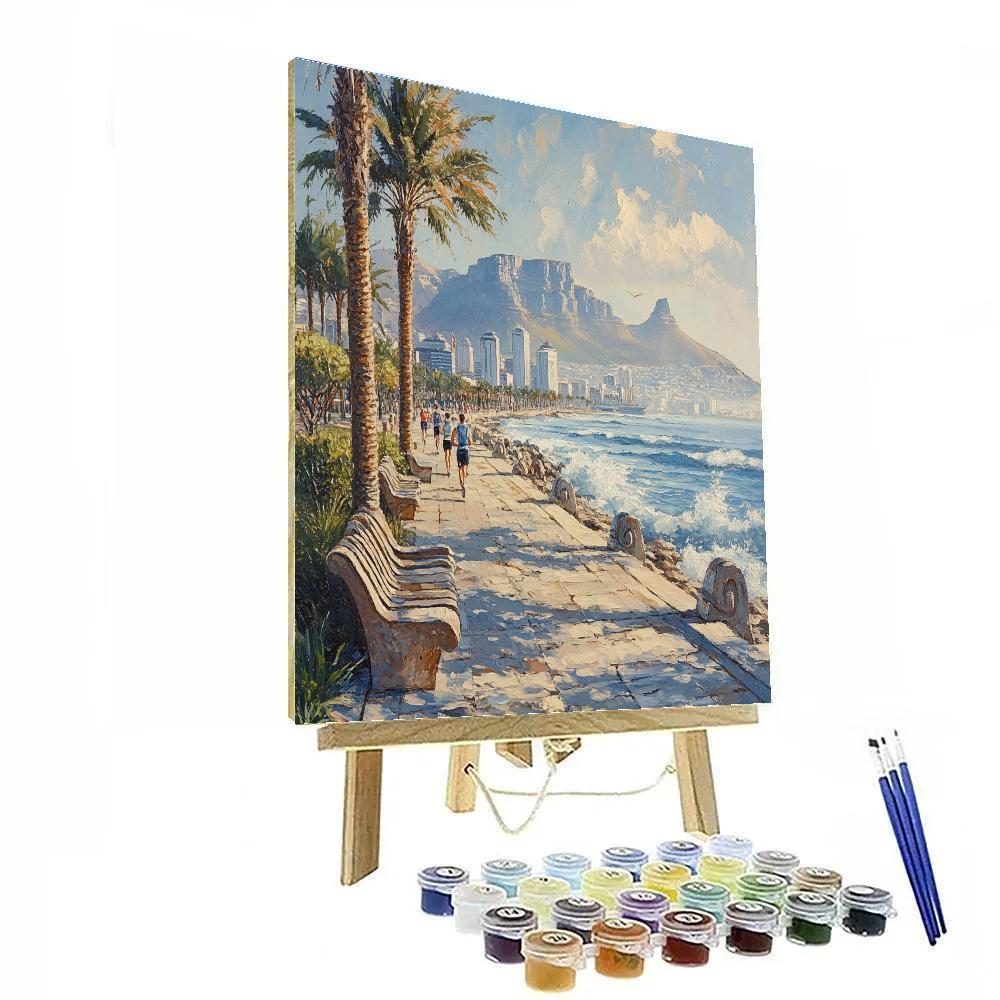 Bandstand Promenade Cape Town Sea Point South Africa paint by numbers