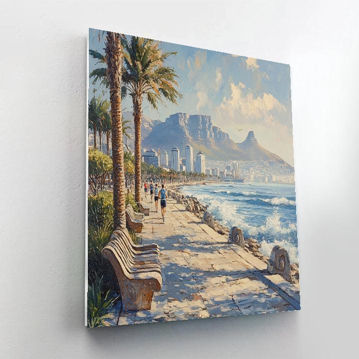 Bandstand Promenade Cape Town Sea Point South Africa paint by numbers