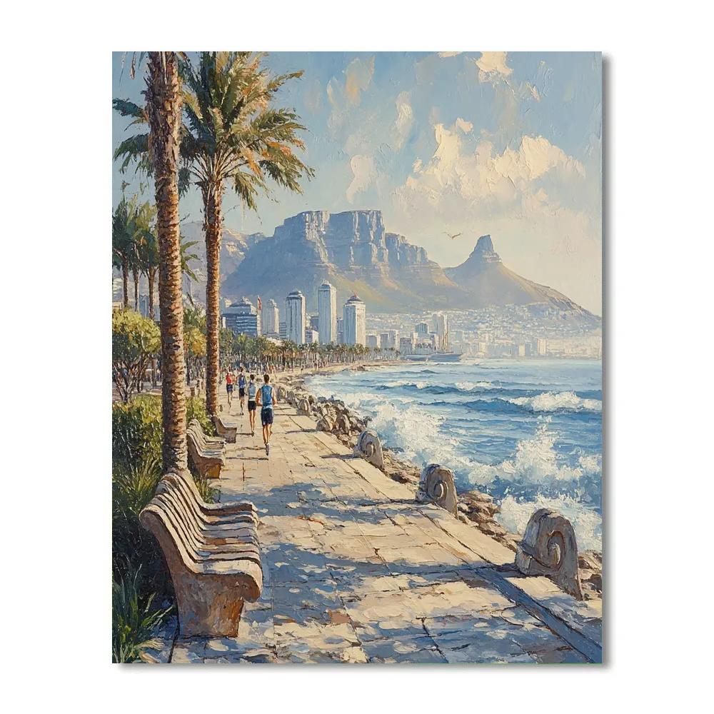 Bandstand Promenade Cape Town Sea Point South Africa paint by numbers