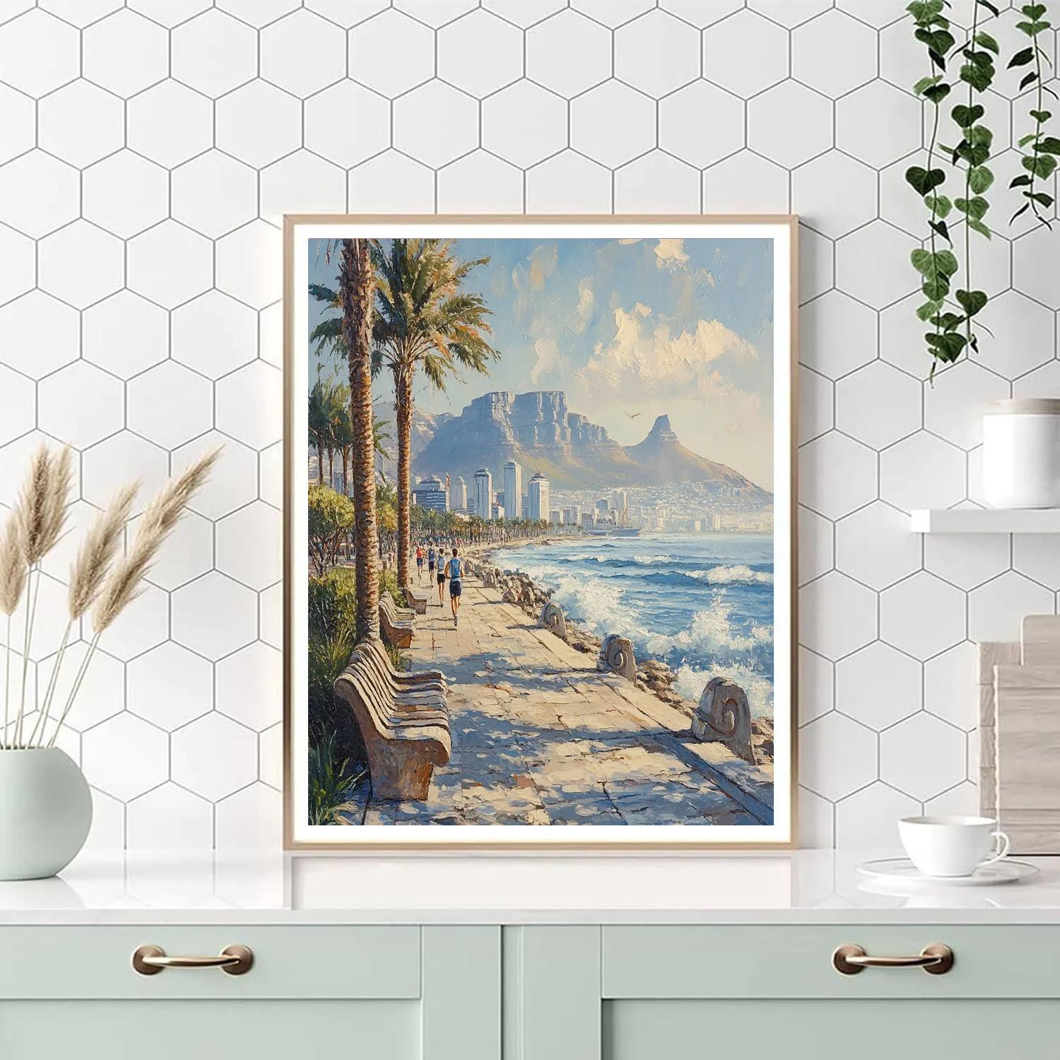 Bandstand Promenade Cape Town Sea Point South Africa paint by numbers