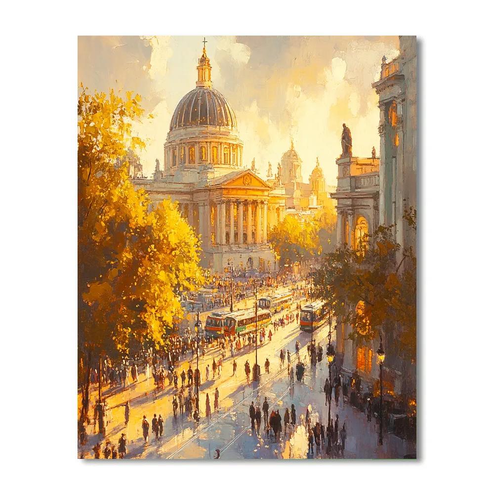 Hagia Sophia Square Outside View Istanbul Turkey Paint by numbers kits