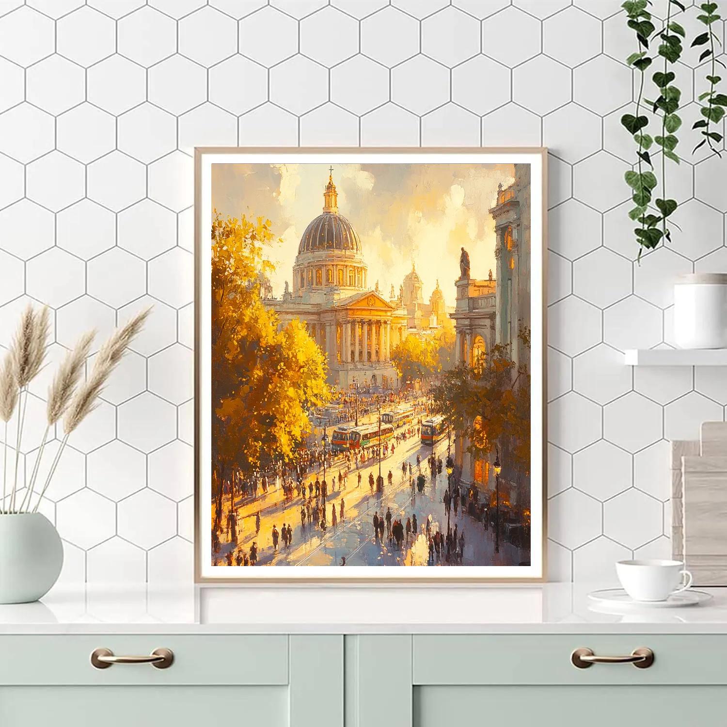 Hagia Sophia Square Outside View Istanbul Turkey Paint by numbers kits