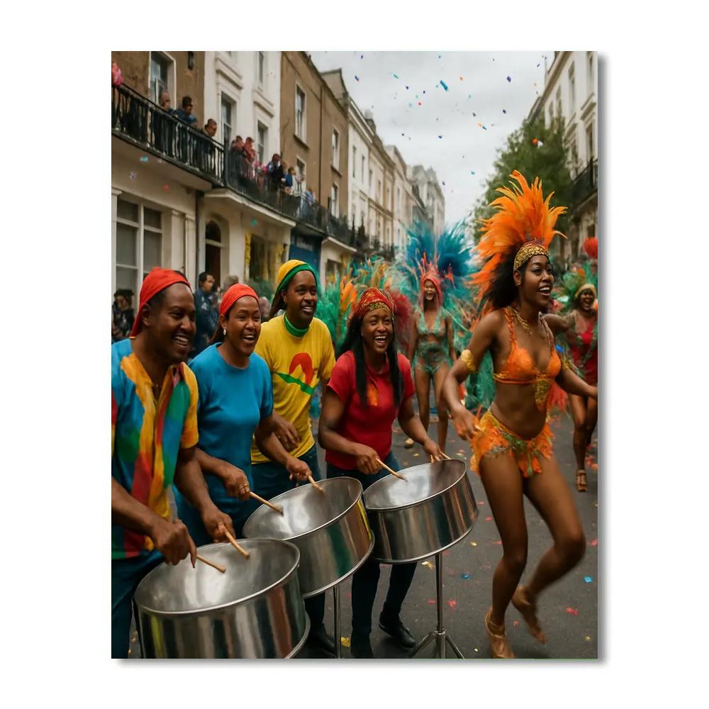 Notting Hill Carnival Procession painting number kit