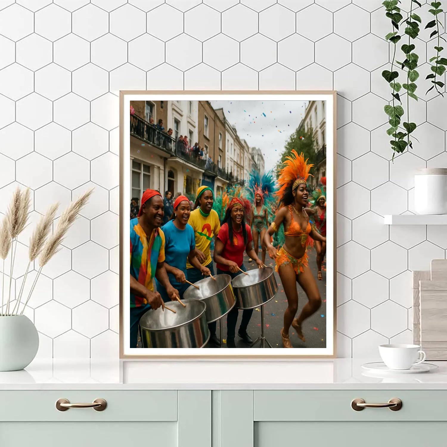 Notting Hill Carnival Procession painting number kit