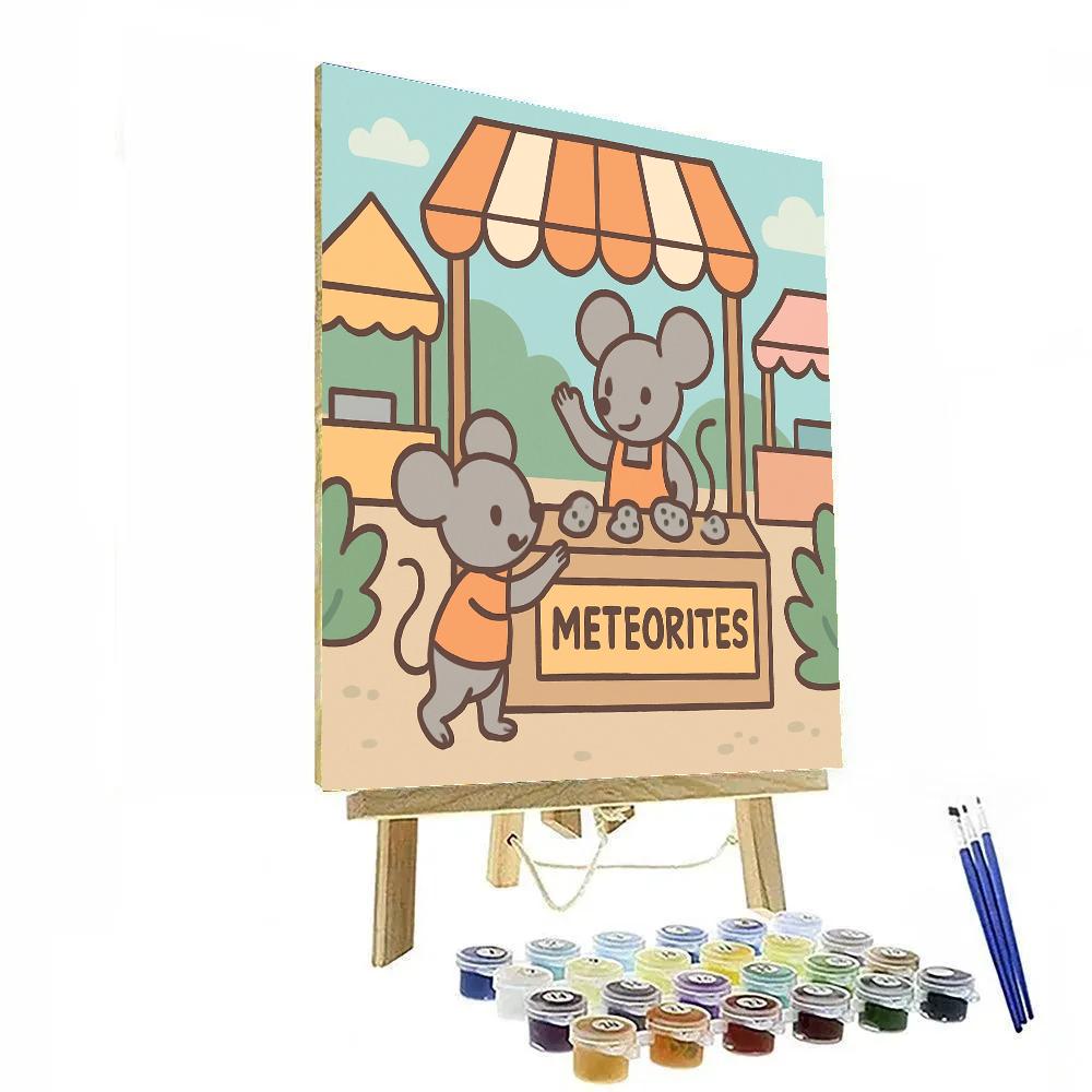 Meteorite Market Mice Paint by numbers art