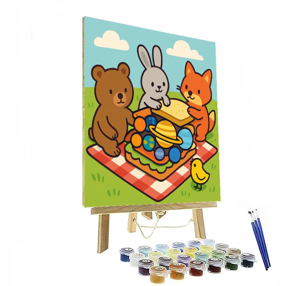 Solar Sandwich Picnic paint by numbers