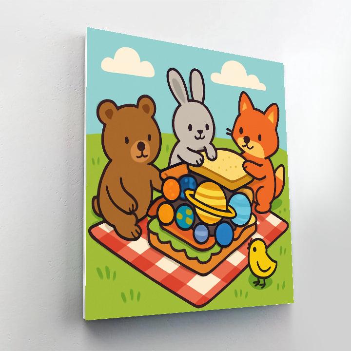 Solar Sandwich Picnic paint by numbers