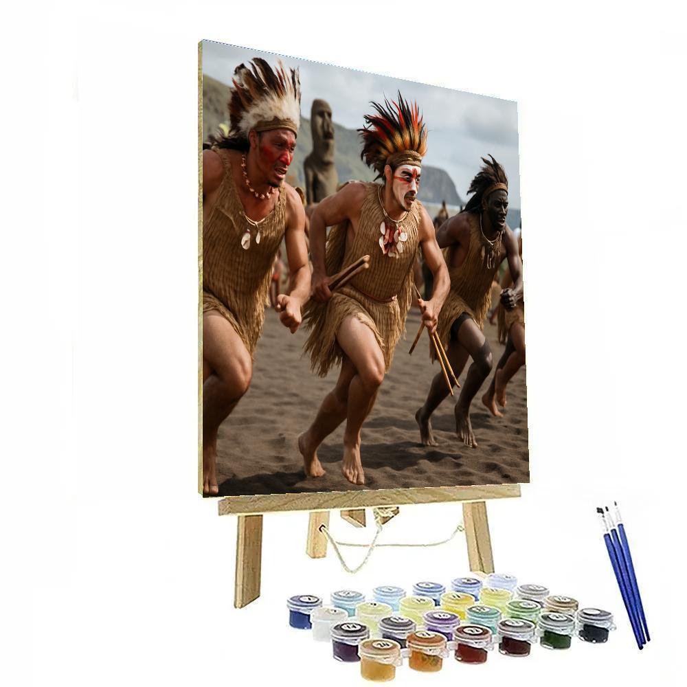 Tapati Rapa Nui Cultural Games DIY paint by numbers