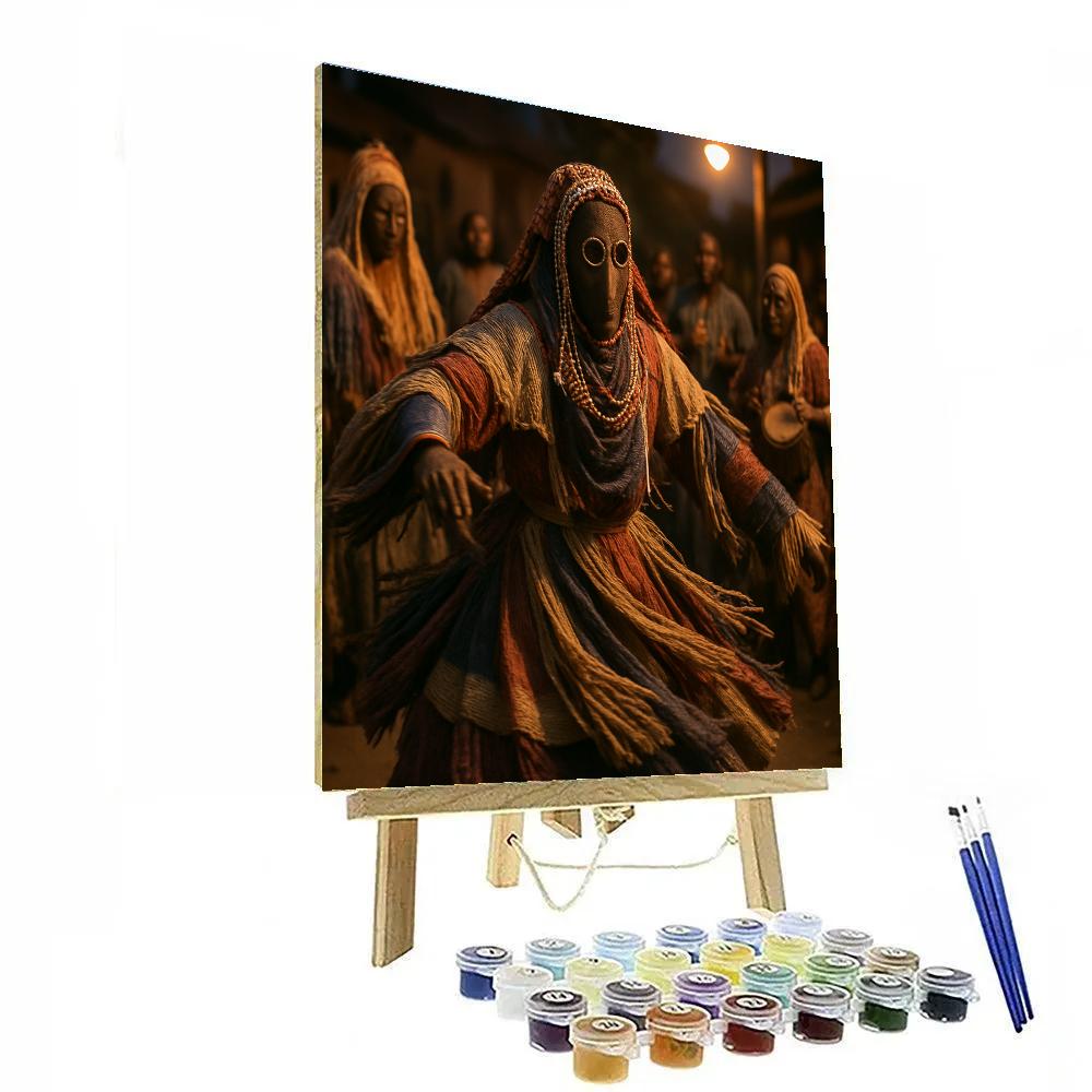 Egungun Masquerade Yoruba Festival paint by number