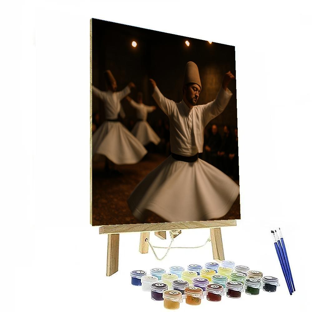 Whirling Dervishes Konya Night painting number kit