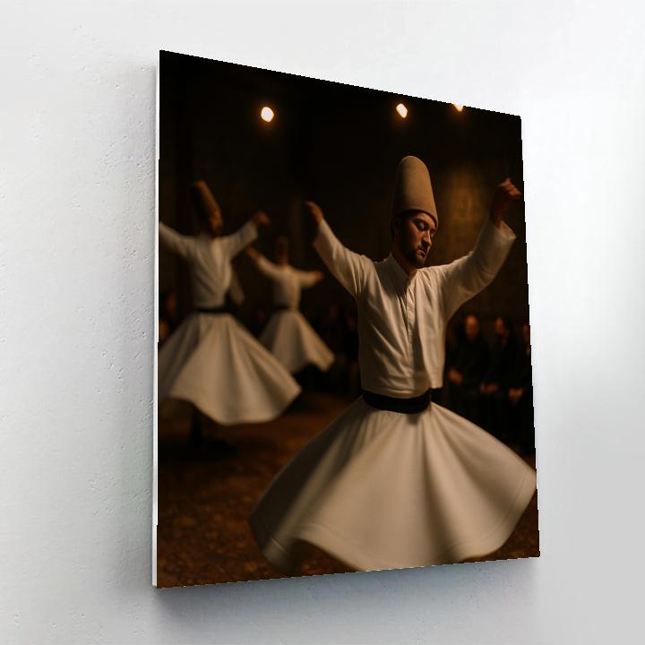 Whirling Dervishes Konya Night painting number kit
