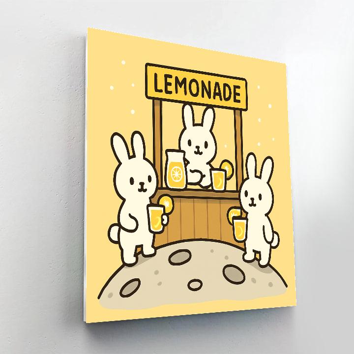 Lunar Lemonade Stand painting number kit