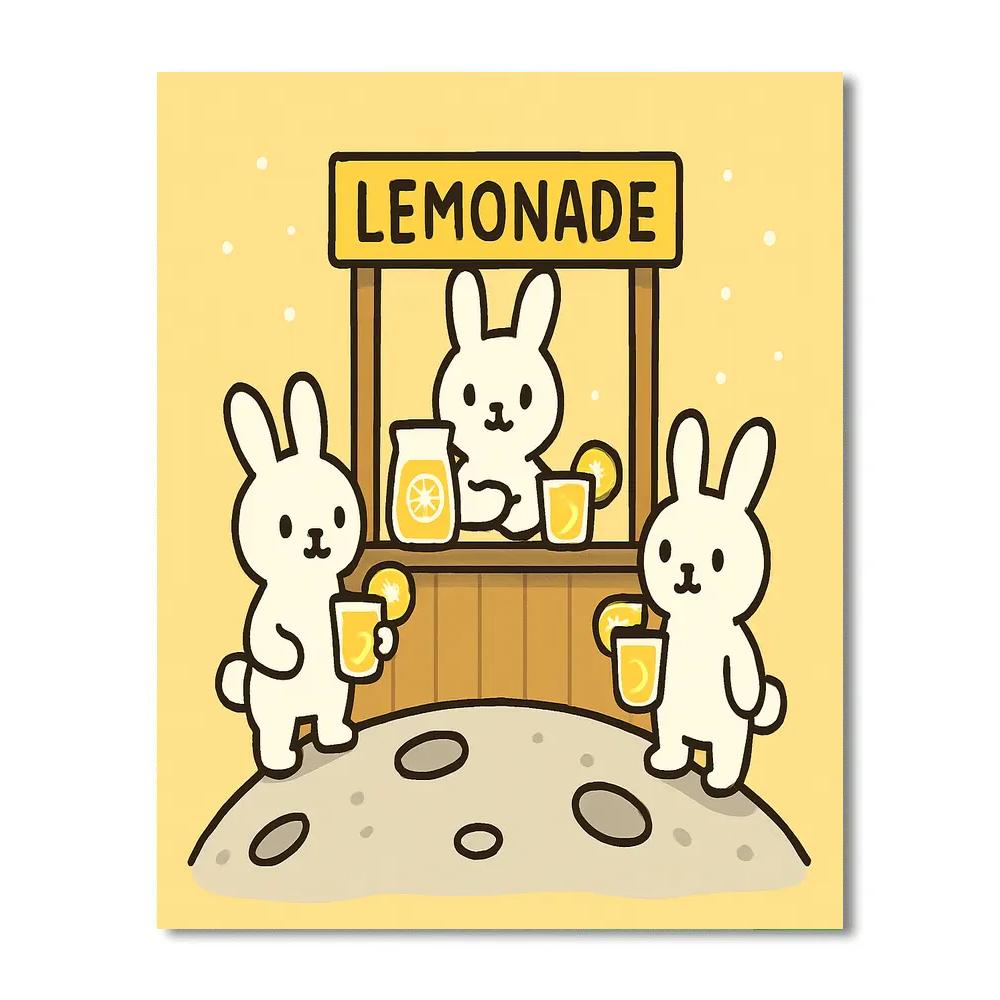 Lunar Lemonade Stand painting number kit