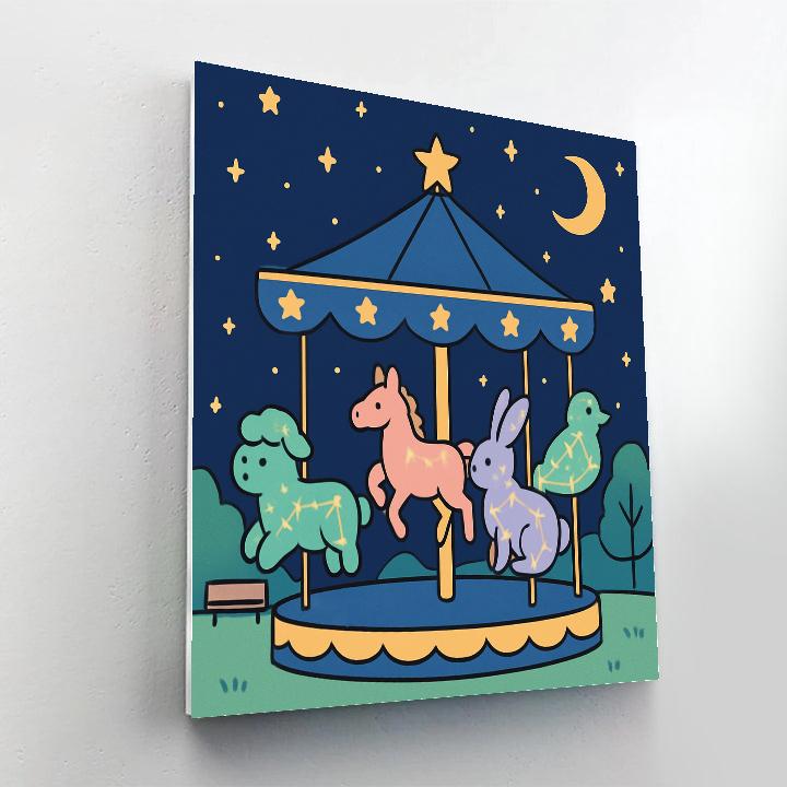 Constellation Carousel paint by number