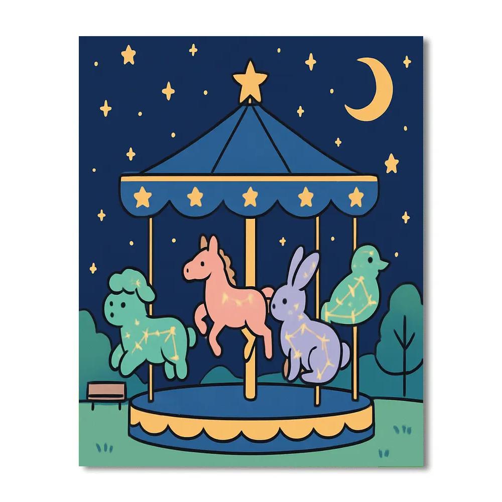 Constellation Carousel paint by number