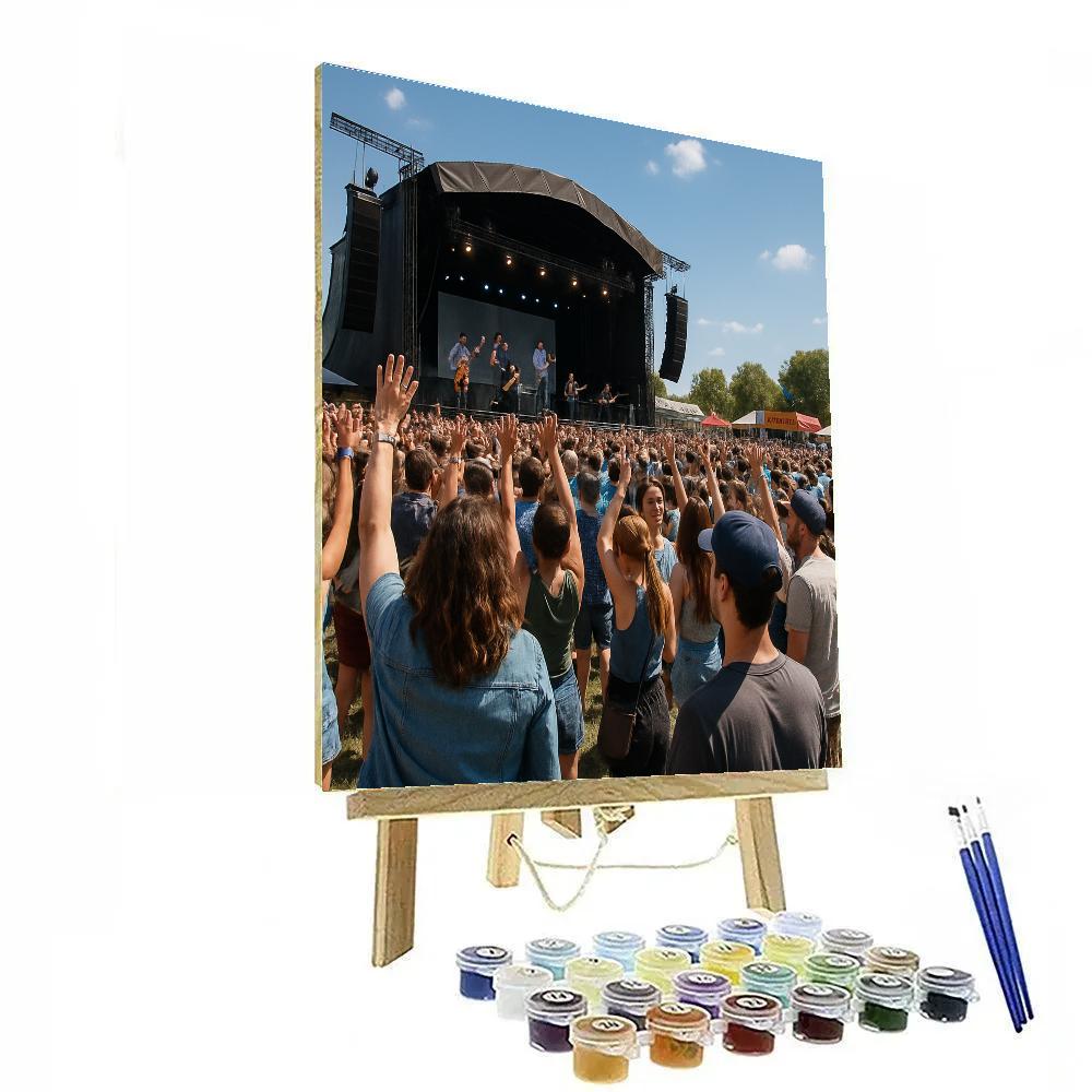 Les Vieilles Charrues Open Air Concert paint by number
