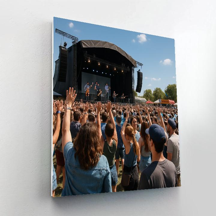 Les Vieilles Charrues Open Air Concert paint by number