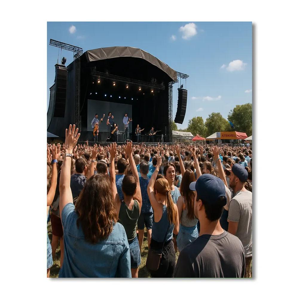 Les Vieilles Charrues Open Air Concert paint by number