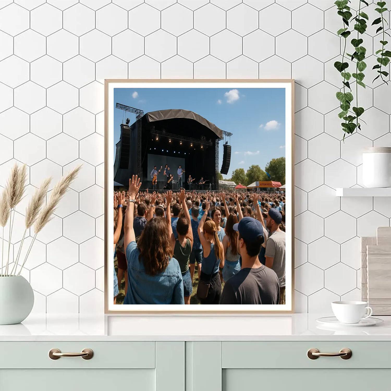 Les Vieilles Charrues Open Air Concert paint by number