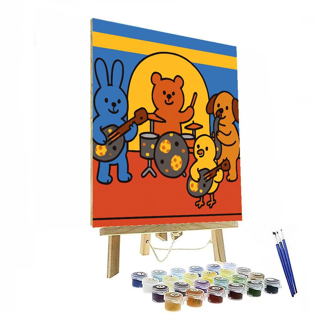 Meteor Music Band paint by number