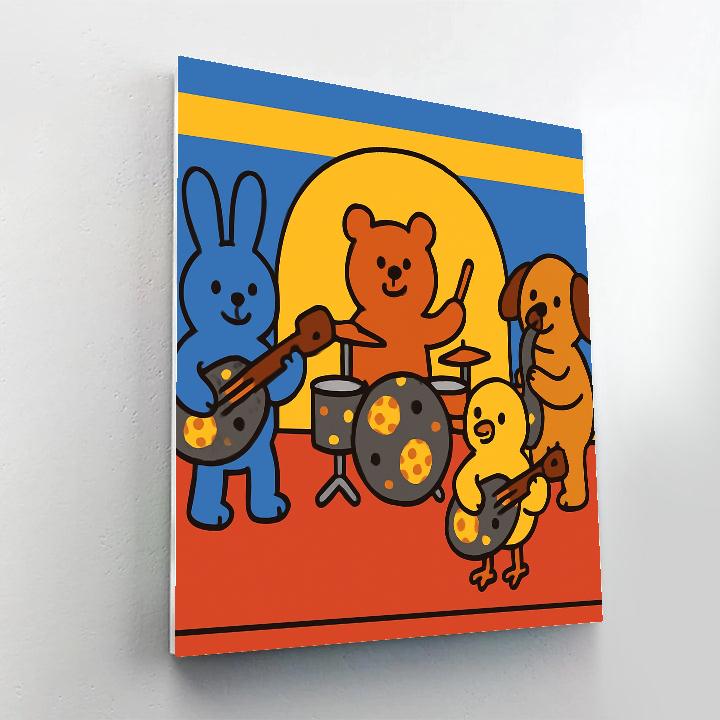 Meteor Music Band paint by number