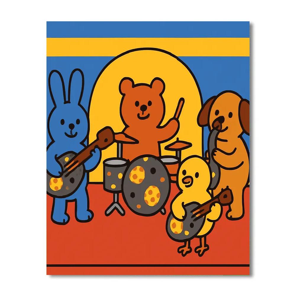 Meteor Music Band paint by number