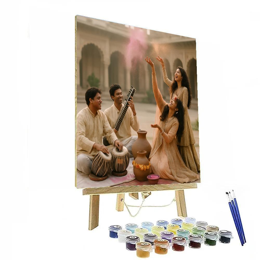 Holi Rangotsav Udaipur Heritage Paint by numbers kits