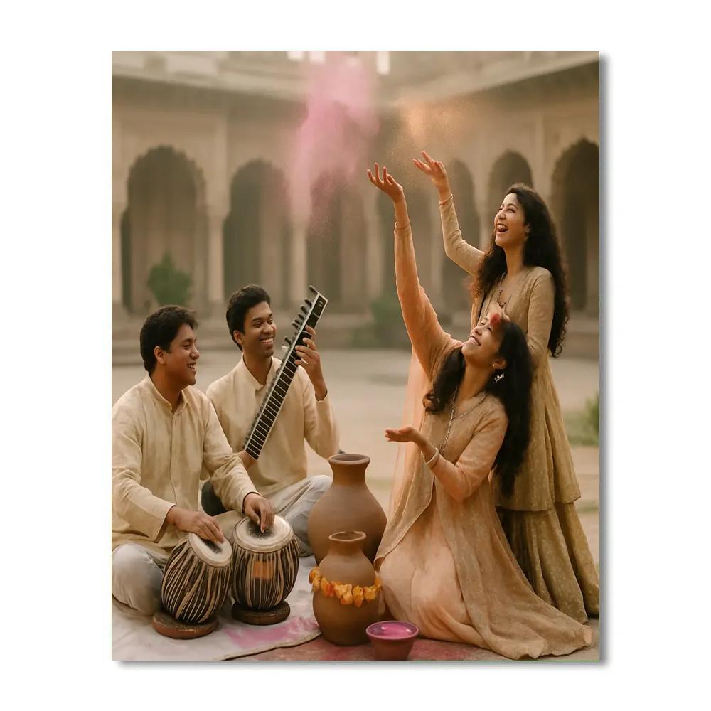 Holi Rangotsav Udaipur Heritage Paint by numbers kits