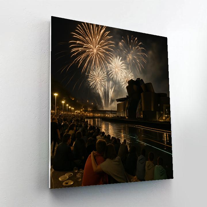 Semana Grande Bilbao Fireworks painting number kit